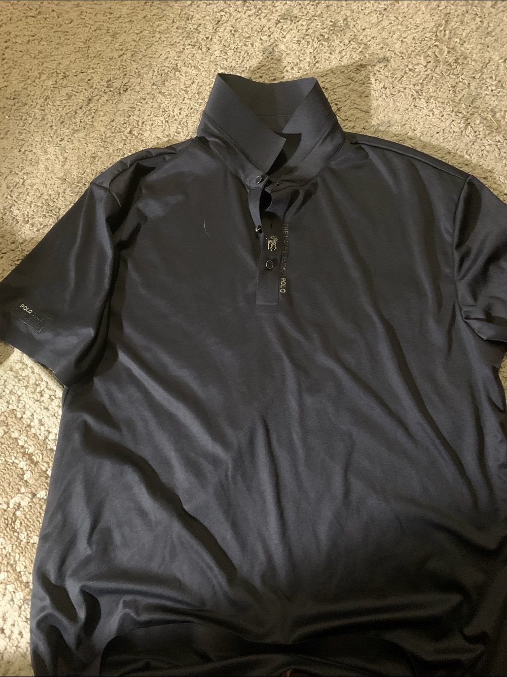 Polo by Ralph Lauren Men’s Black Short-Sleeve Performance Polo